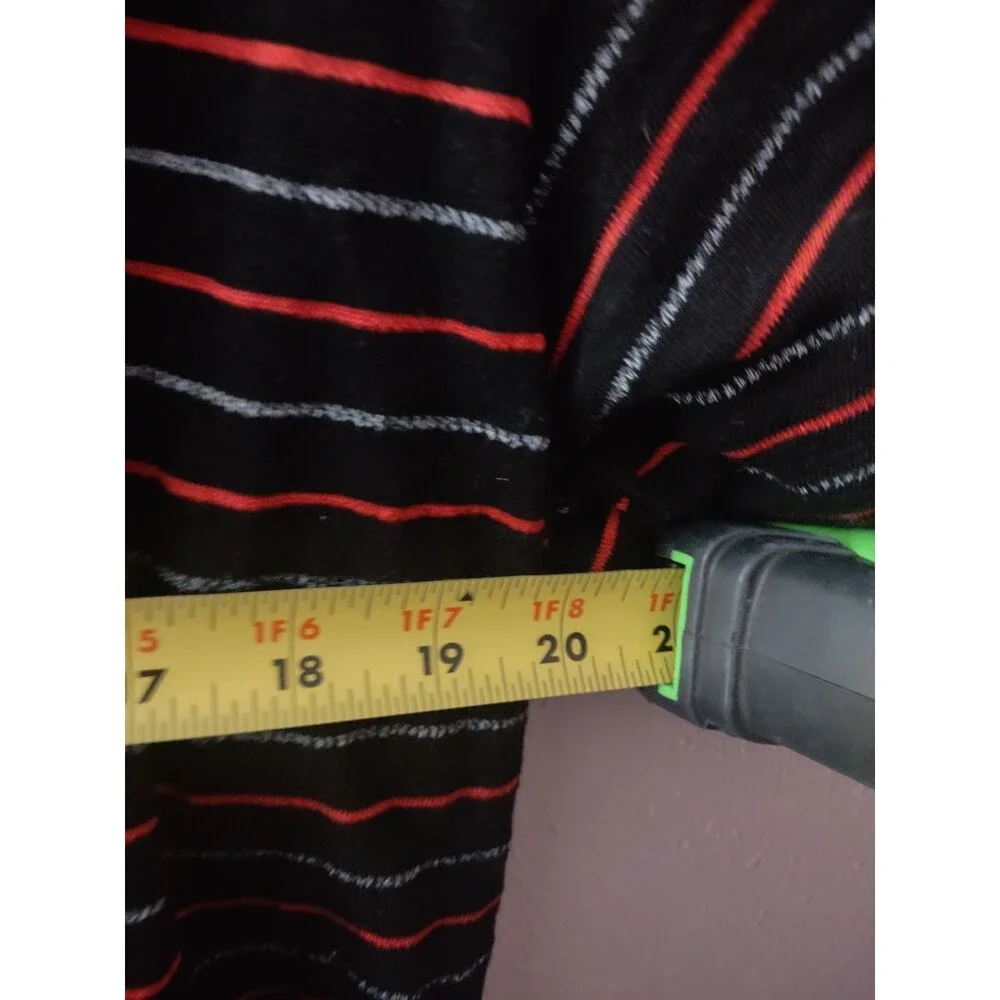 Rag & Bone T Shirt Men's Small Casual Black Red/Grey Striped - Picture 6 of 7